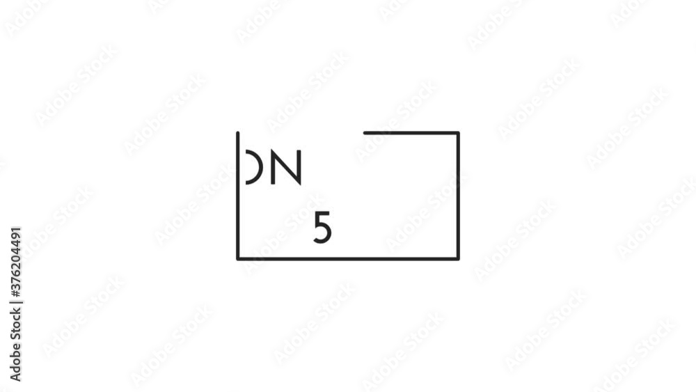 Lesson 5 with text effect isolated white background. Animated text effect. Letter and text effect Lesson 5 with text effect isolated white background. Animated text effect. Letter and text effect