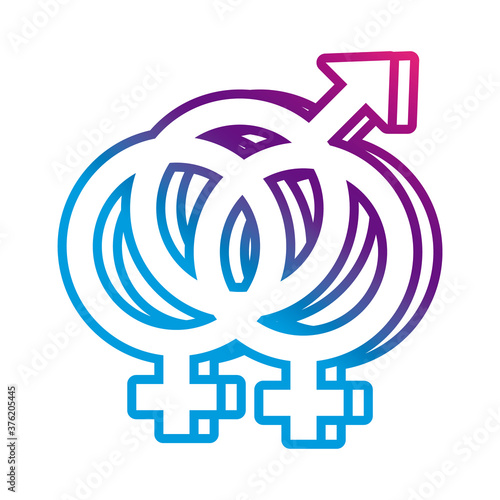 bisexual woman gender symbol of sexual orientation multy style icon