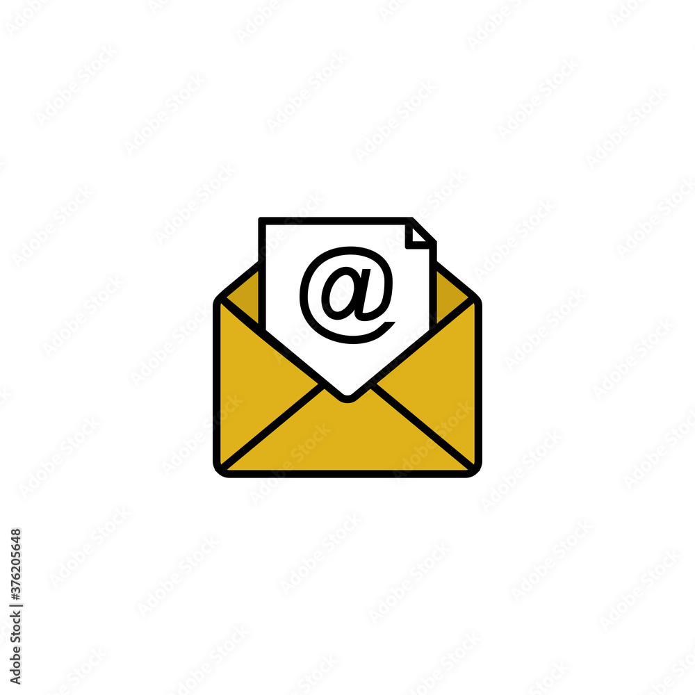 Mail Icon, Envelope Icon flat design Vector Mail Icon, Envelope Icon flat design Vector