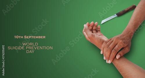 Photography suicide attempt world suicide prevention day concept