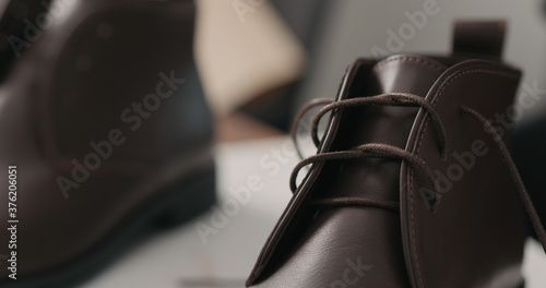 remove laces from chukka boots before maintenance