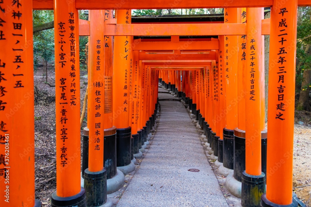 Fushimi Inari Shrine in Kyoto, Japan. Fushimi Inari Shrine in Kyoto, Japan.