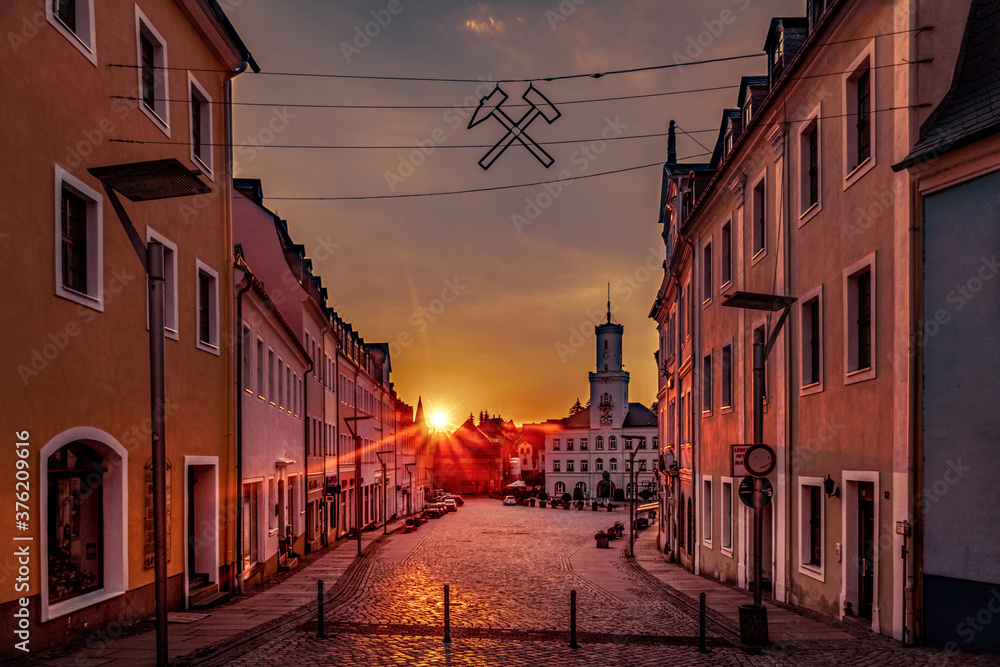 Fototapeta premium Stadtfotos Dortmund Gelsenkirchen Schneeberg