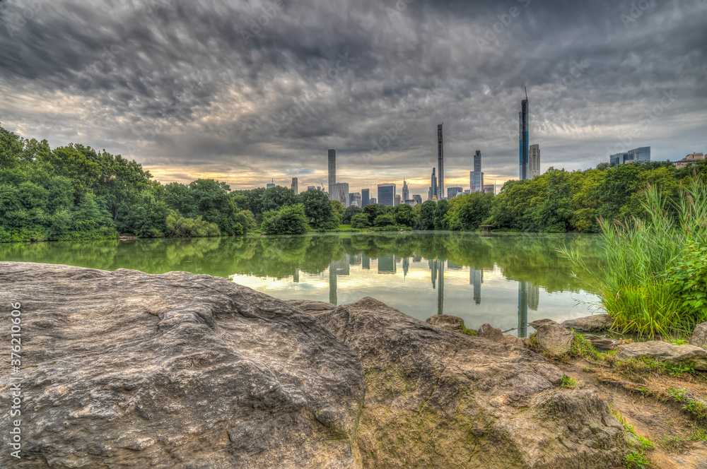 Central Park, New York City at the lake Central Park, New York City at the lake