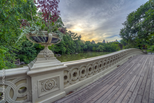 Bow bridge in late summer