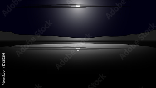 Cuadro en lienzo Abstract night landscape