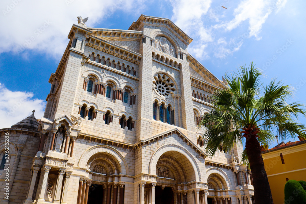 Beautiful cathedral in Monaco, France