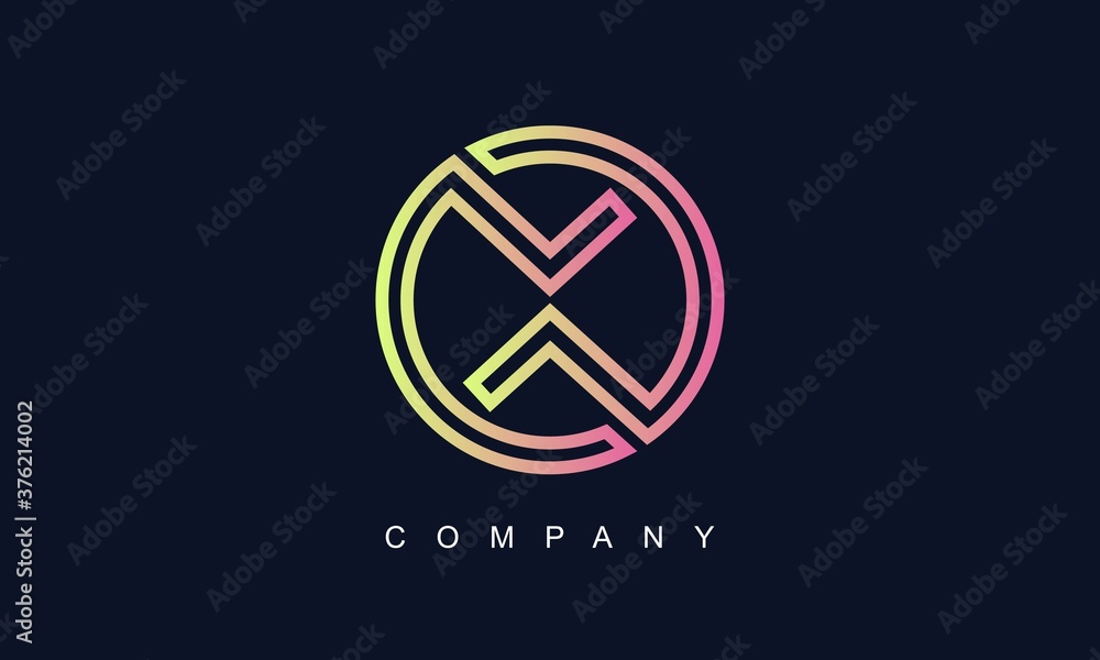 Initial Letter X Logo With Creative Circle Monogram Business Typography Vector Template. Creative Abstract Letter X Logo Design Initial Letter X Logo With Creative Circle Monogram Business Typography Vector Template. Creative Abstract Letter X Logo Design