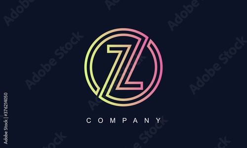 Initial Letter Z Logo With Creative Circle Monogram Business Typography Vector Template. Creative Abstract Letter Z Logo Design