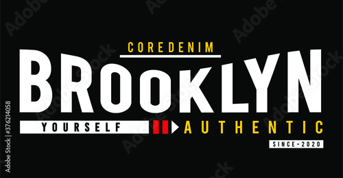 brooklyn design vector typography for print