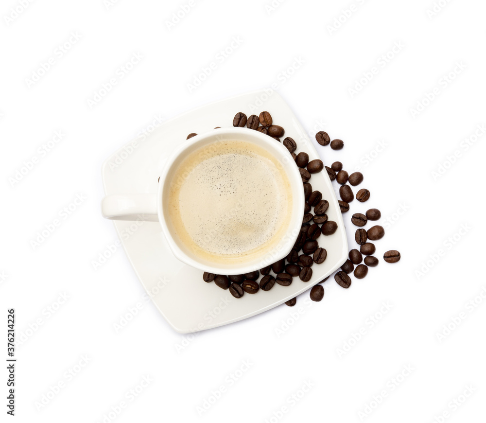 Cup of coffee isolated on white background Cup of coffee isolated on white background
