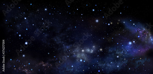 Stars in outer space  galaxy background
