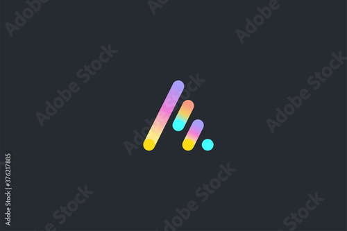 Technology Letter A Logo Template