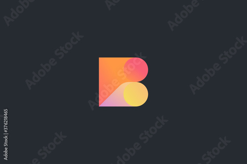 Technology Letter b Logo Template
