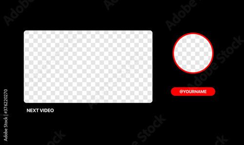 Social Media Next Episode Vector Wireframe