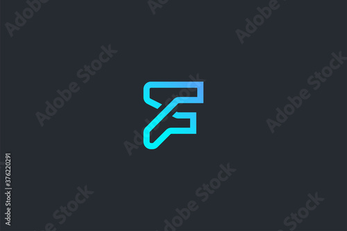 Technology Letter F Logo Template