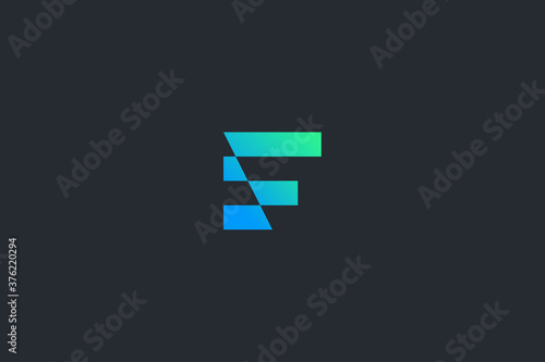 Technology Letter F Logo Template
