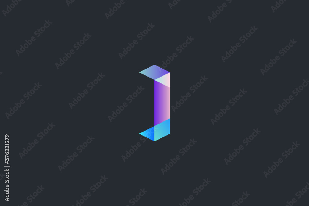 Technology Letter I Logo Template Technology Letter I Logo Template