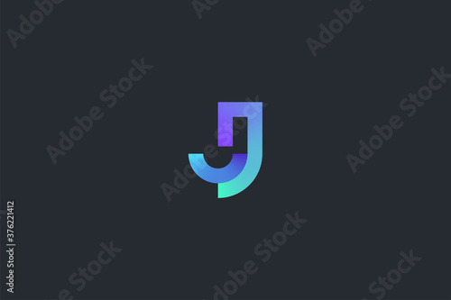Technology Letter J Logo Template