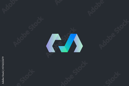 Technology Letter M Logo Template