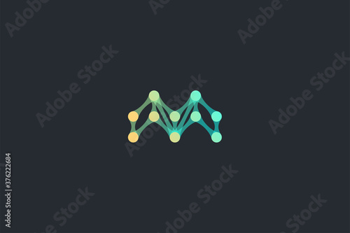 Technology Letter M Logo Template
