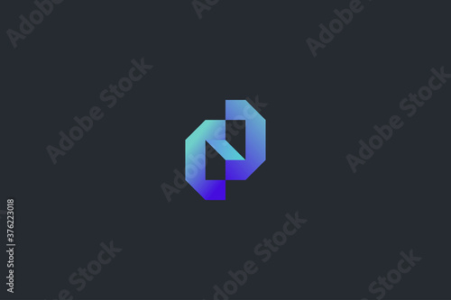 Technology Letter N Logo Template