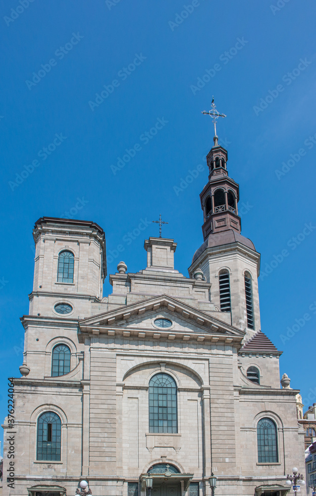 Obraz premium Cathedral Basilica of Notre-Dame de Québec (Our Lady of Quebec City) Church Québec City Québec Canada