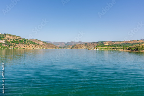 Fototapeta Naklejka Na Ścianę i Meble -  Beznar reservoir with views of the Lecrin valley.