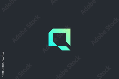 Technology Letter Q Logo Template