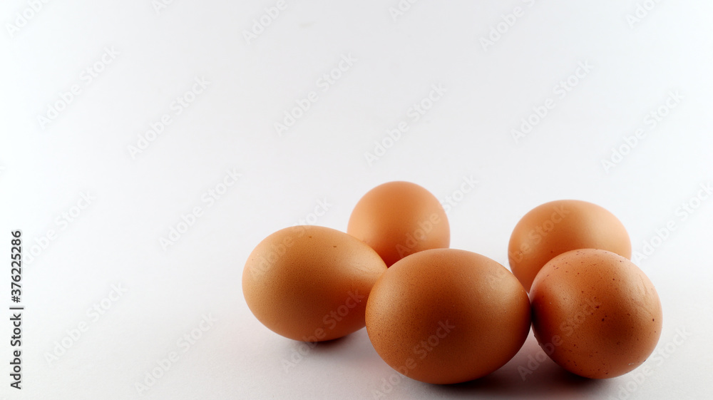 eggs on white background eggs on white background