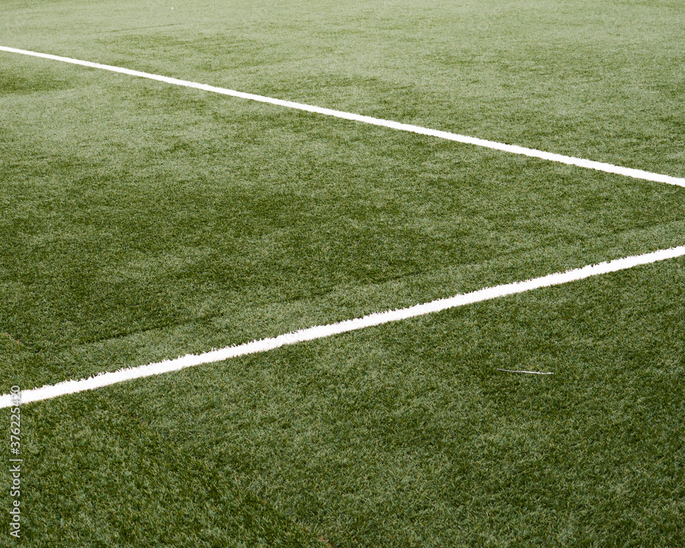 Obraz premium View of the playground through the fence