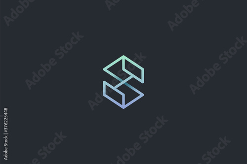 Technology Letter S Logo Template