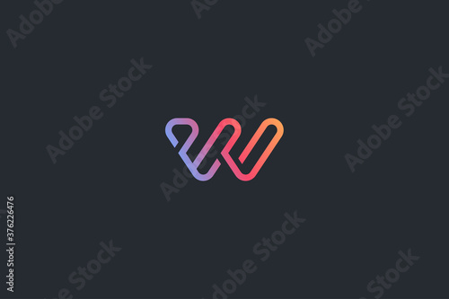 Technology Letter W Logo Template