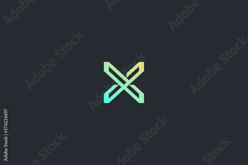 Technology Letter X Logo Template