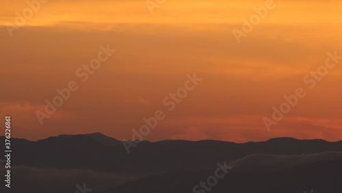 sunset in the mountains © hoshi