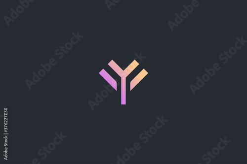 Technology Letter Y Logo Template