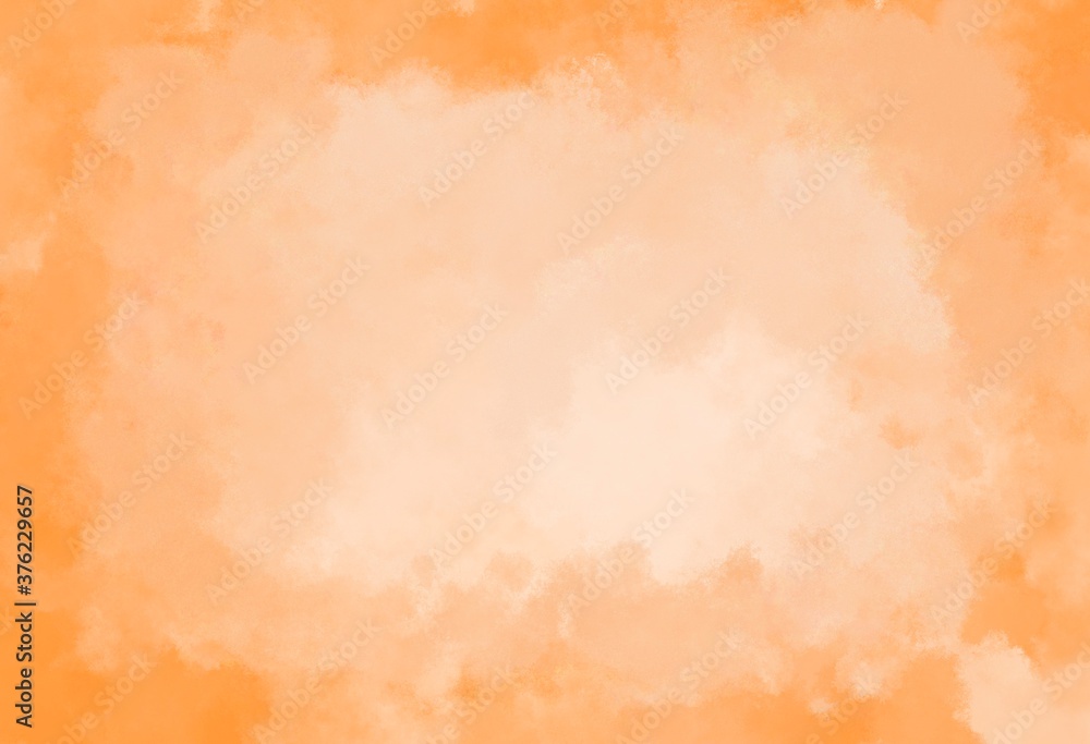 Watercolor background. Warm colors. Digital abstract painting. Suitable for use as a backdrop.