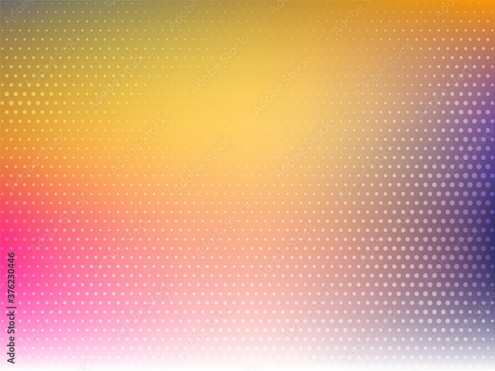Decorative colorful background with halftone design