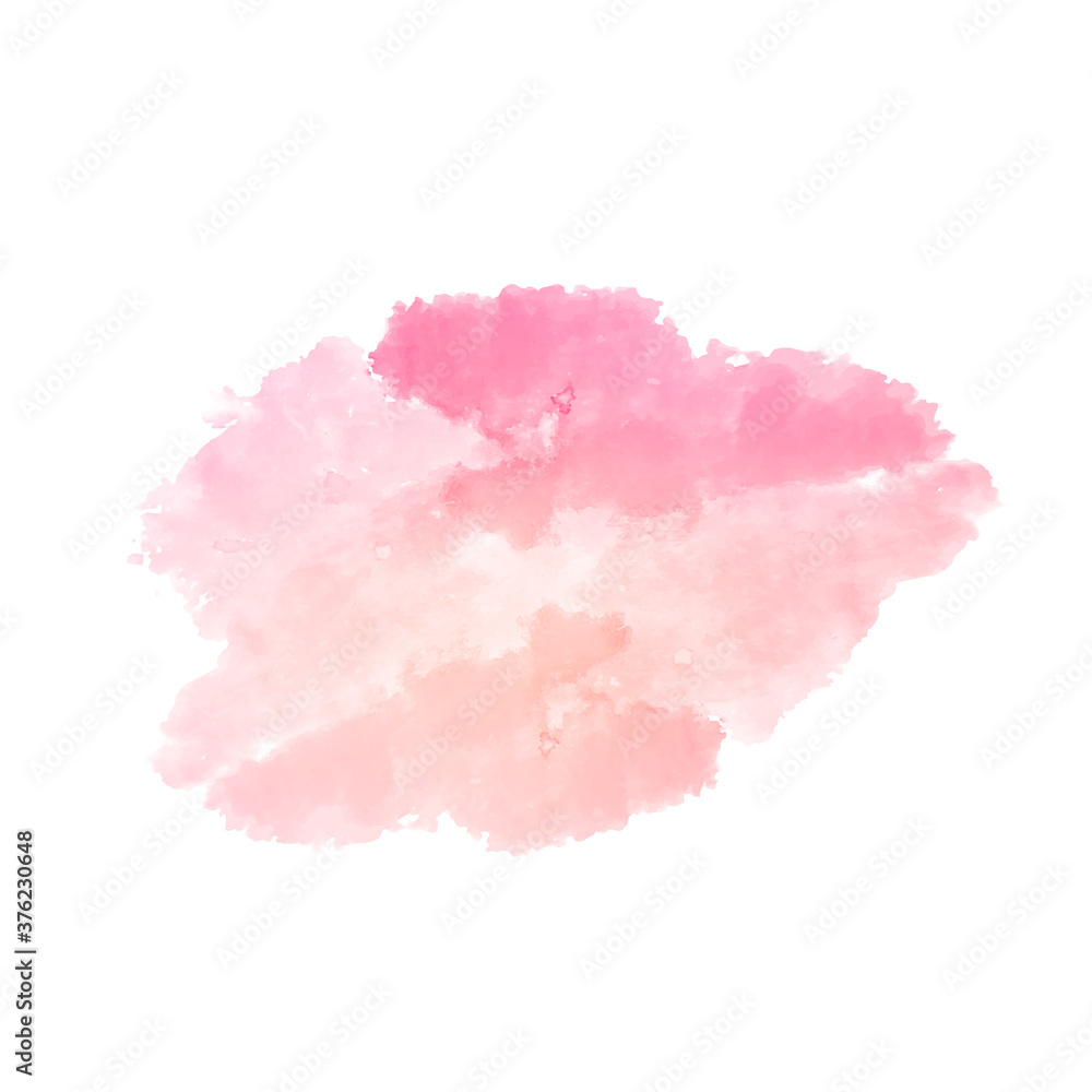 Soft pink watercolor splash design background