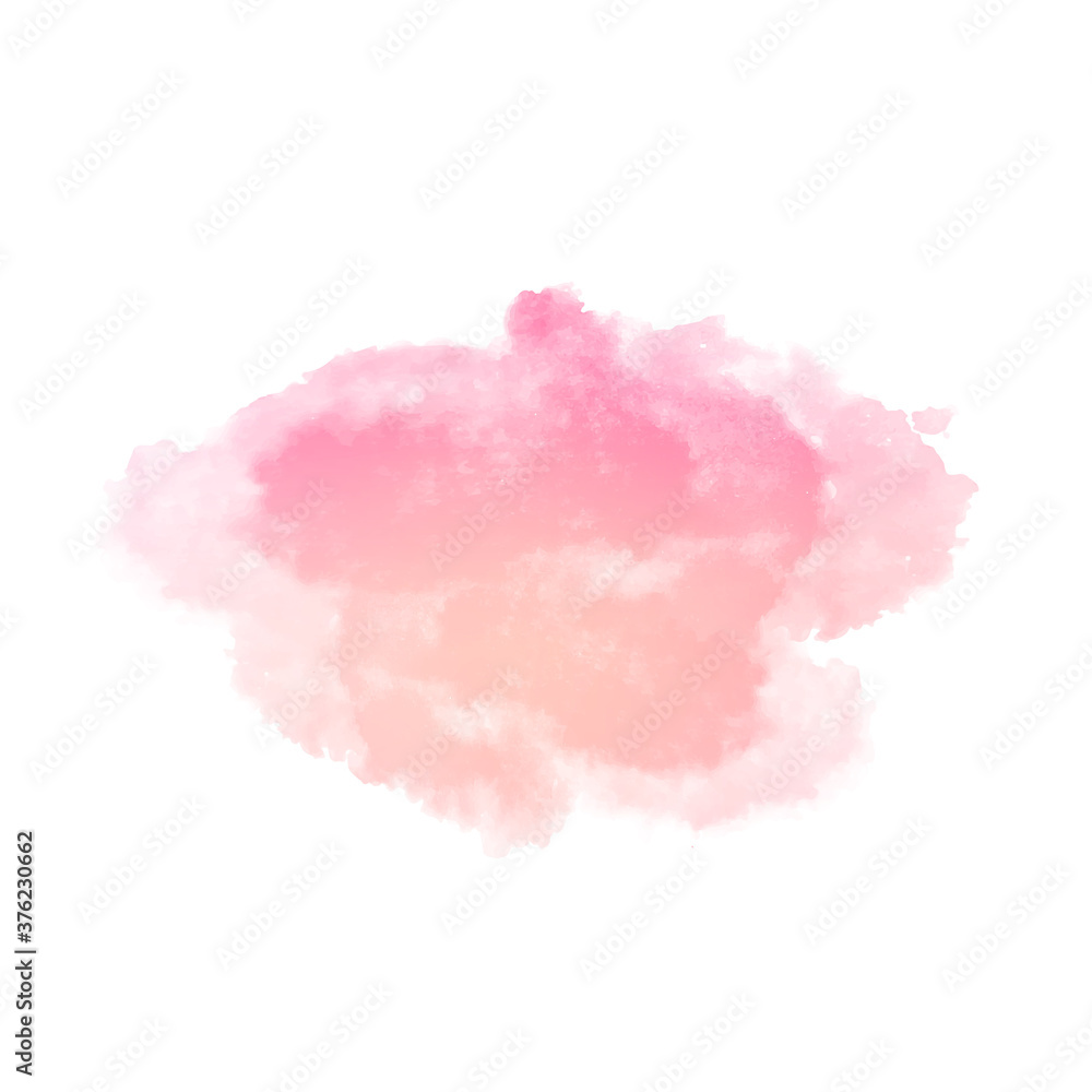 Soft pink watercolor splash design background
