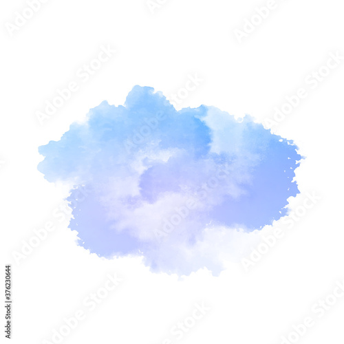Abstract blue watercolor splash design background