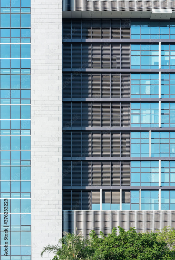 Obraz premium Exterior of modern architecture. Building abstract background
