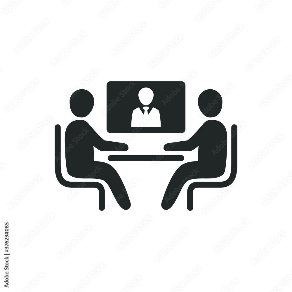 Online meeting icon Online meeting icon