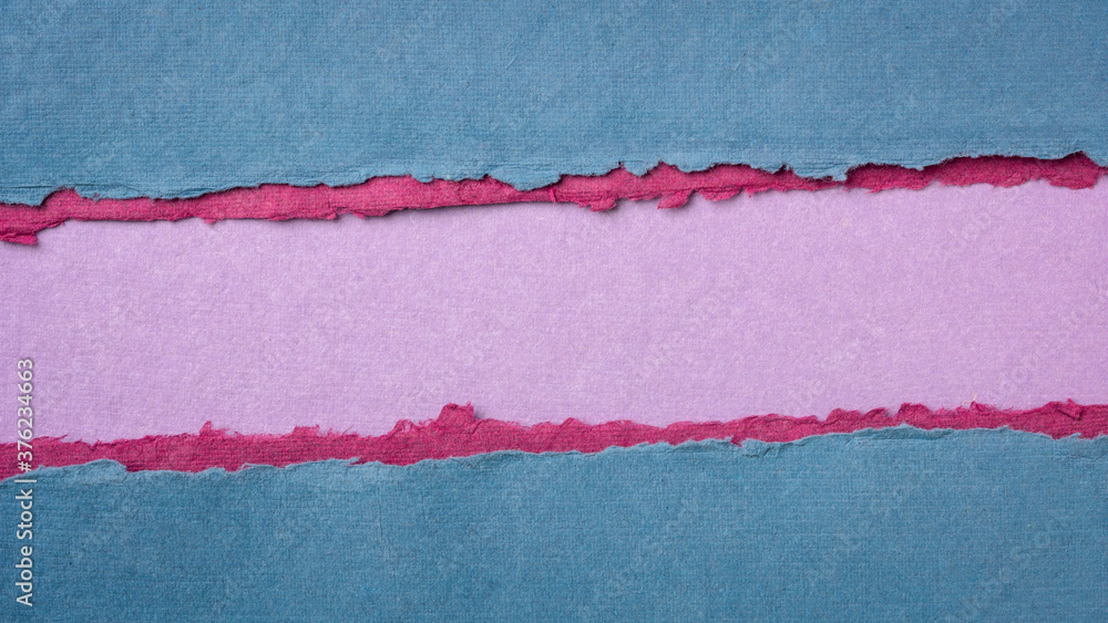 paper abstract in blue, pink and purple with a copy space - sheets of handmade cotton rag paper, blank web banner paper abstract in blue, pink and purple with a copy space - sheets of handmade cotton rag paper, blank web banner