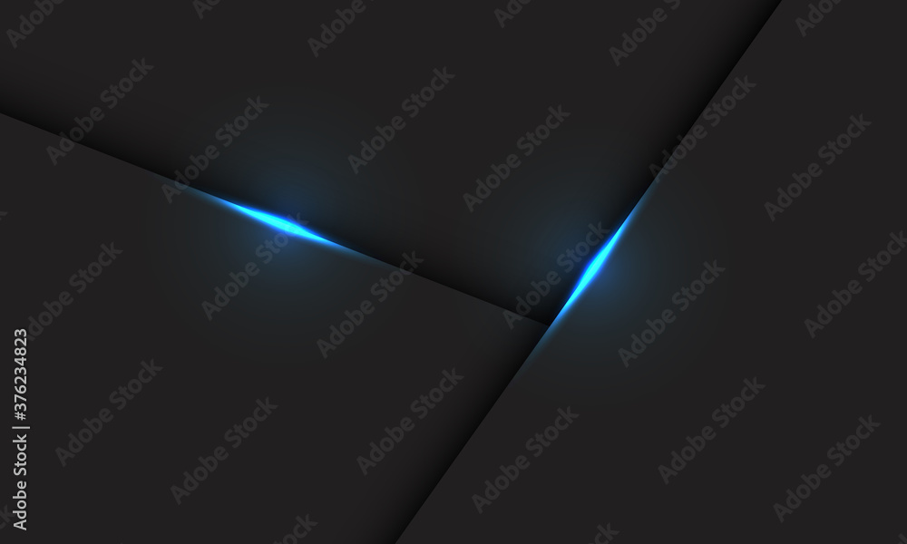 Abstract blue light line shadow on grey design modern futuristic technology vector illustration. Abstract blue light line shadow on grey design modern futuristic technology vector illustration.