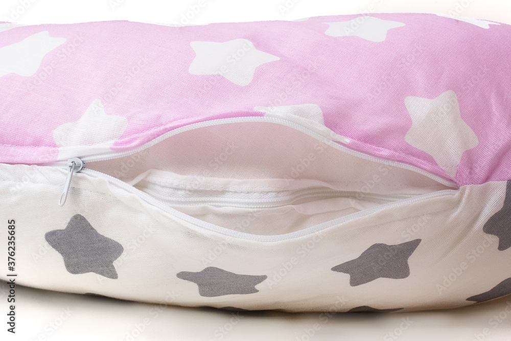 pink pillow for pregnant women with filler