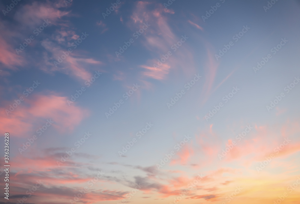 Beautiful view of morning sunrise with cloudy sky Beautiful view of morning sunrise with cloudy sky