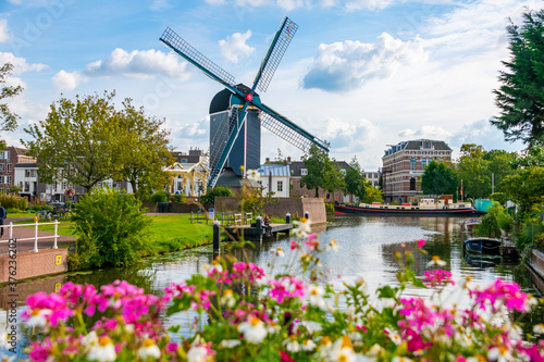 Leiden City in the Netherlands. photo