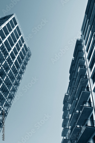 Photography Two multistory buildings standing face to face