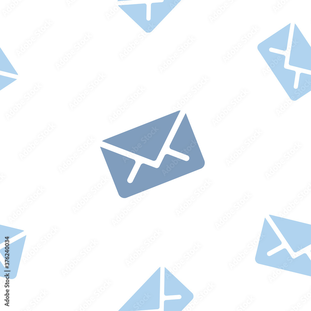 Email message seamless blue pattern on white background mail document letter correspondence Email message seamless blue pattern on white background mail document letter correspondence